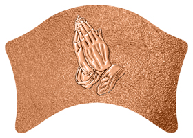 DABAN-516-CP-SH-CP Copper Praying Hands Shimmer Copper